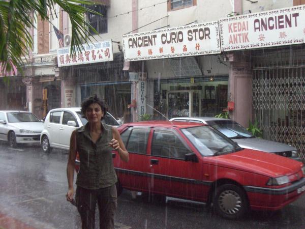 Melaka : Sophia sous la pluie
