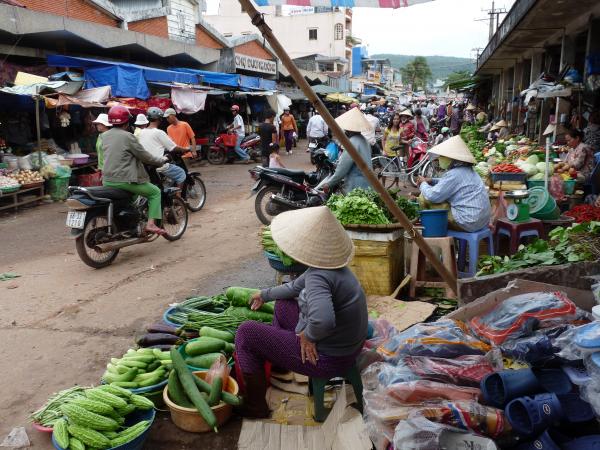 Vietnam - Phú Quốc : Duong Dong, le marché