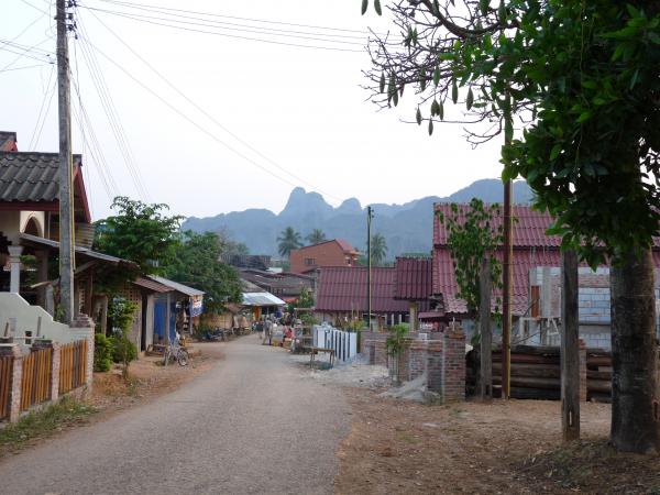 Nord Laos - Vang Vien : Le village